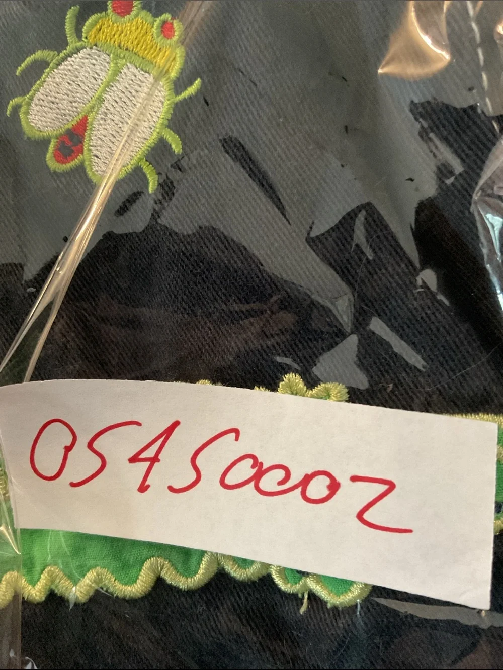 Navy‎ Blue Toddler Overalls with Green Crocodile & Bug Embroidery Y2K